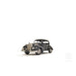 5" Gray Metal Hand Painted Model Car Tabletop Sculpture