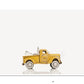 7" Yellow Metal Hand Painted Model Car