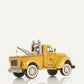 7" Yellow Metal Hand Painted Model Car