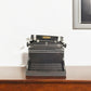 9" Black Metal German Replica Typewriter Tabletop Sculpture