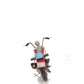 Red Harley Davidson Motorcycle Sculpture