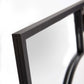 24" Graphite Metal Square Framed Accent Mirror