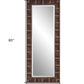 60" Brown Framed Full Length Hanging Mirror