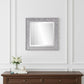 Warm Gray Faux Wood Square Mirror