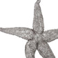 15" Antiqued Silver Resin Starfish Hanging Dimensional Sculpture