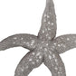 19" Antiqued Silver Resin Starfish Hanging Dimensional Sculpture