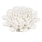 9" Off White Ceramic Flower Hanging Dimensional Sculpture