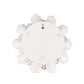 9" Off White Ceramic Flower Hanging Dimensional Sculpture