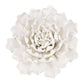 6" Off White Ceramic Flower Hanging Dimensional Sculpture