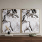 Set of Two White Framed Art