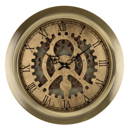 3" Gold Iron Wall Clock