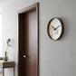 Gold Dust 14" Modern Round Wall Clock