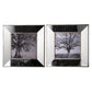 Set of Two Gray Square Framed Art