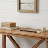 Brown Carved Scroll Wood Decorative Calligraphy Brush