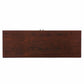 44" Brown Wood With Glass Sideboard with Two Doors