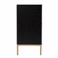 Black and Gold Harlequin Sideboard Storage Cabinet
