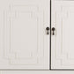 64" White Solid Wood Sideboard with Four Doors