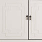 64" White Solid Wood Sideboard with Four Doors