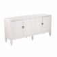 64" White Solid Wood Sideboard with Four Doors