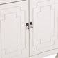 64" White Solid Wood Sideboard with Four Doors