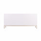 59" White and Gold Sideboard with Three Doors