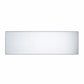 50" Silver Wood and Glass Three Drawer Credenza with Two Doors