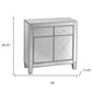 Glamorous Mirrored Bling Two Door Storage Accent Cabinet