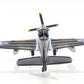 6" Grey Mustang Metal Hand Painted Decorative Airplane