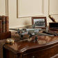 4" Gray and White Metal Hand Painted c1941 North American B-25 Mitchell Bomber Model Airplane