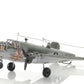 4" Gray and White Metal Hand Painted c1941 North American B-25 Mitchell Bomber Model Airplane