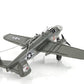 4" Gray and White Metal Hand Painted c1941 North American B-25 Mitchell Bomber Model Airplane