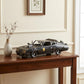 4" Gray Metal Hand Painted Model Car Tabletop Sculpture