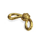 6" Gold Rustic Cast Iron Knot Tabletop Sculpture