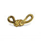 6" Gold Rustic Cast Iron Knot Tabletop Sculpture