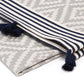 Gray Tribal Design Turkish Towel Beach Blanket