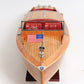 15" Natural Manufactured Wood Boat Sculpture