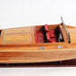 15" Natural Manufactured Wood Boat Sculpture