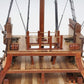 34" Brown Boat Model Sculpture