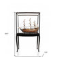 30" Wood Brown Solid Wood Hand Painted HMS Victory Medium Open Front Display Case Model Boat