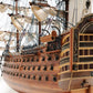 36" Wood Brown Solid Wood Hand Painted HMS Victory Exclusive Edition Model Boat