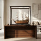 69" Brown Solid Wood Hand Painted Boat Model Boat