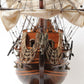 27" Wood Brown Solid Wood Hand Painted Solei Royal Medium Model Boat