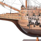 33" Wood Brown Sovereign of the Seas Hand Painted Boat Sculpture