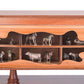 8" Wooden Manufactured Wood Hand Painted Decorative Boat