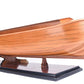 8" Wooden Manufactured Wood Hand Painted Decorative Boat
