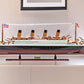 11" Black and Red 1912 RMS Titanic Medium Boat Hand Painted Decorative Boat