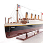 11" Black and Red 1912 RMS Titanic Medium Boat Hand Painted Decorative Boat