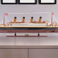 10" Black and Red Solid Wood Hand Painted 1912 RMS Titanic Small Model Boat