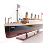 10" Black and Red Solid Wood Hand Painted 1912 RMS Titanic Small Model Boat