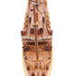 10" Black and Red Solid Wood Hand Painted 1912 RMS Titanic Small Model Boat